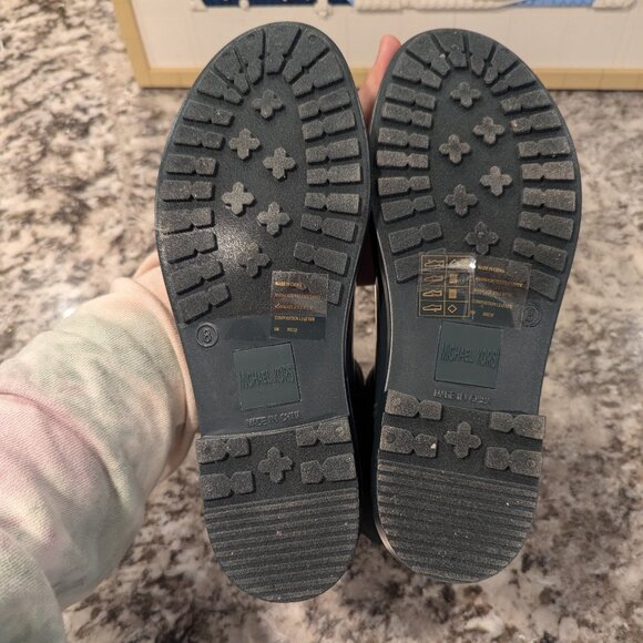 Michael Kors Blakely Rain Bootie Rubber  Racing Green SZ 8 - Picture 6 of 8